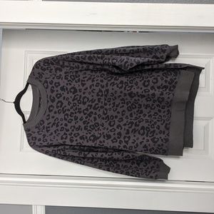 Nursing queen leopard print sweatshirt